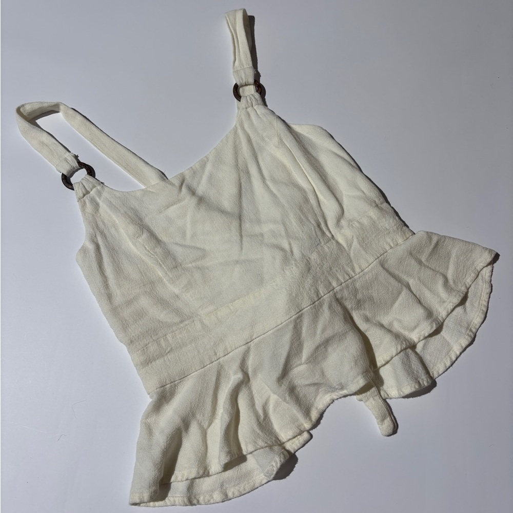 Style Rack Cream Ruffle Hem Camisole